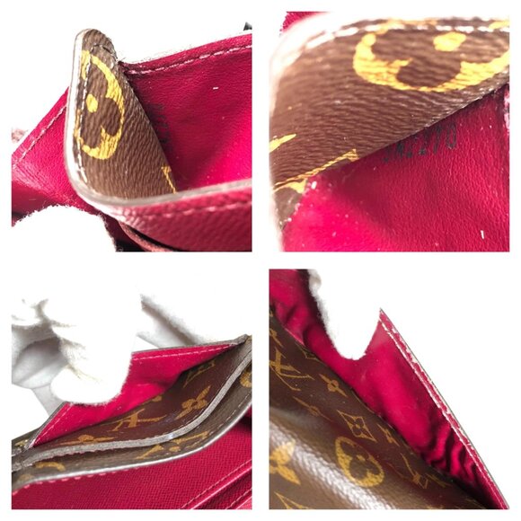 Authentic Louis Vuitton Portefeuille Sarah Monogram Wallet jp170-112625